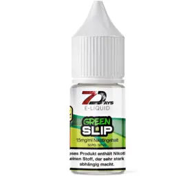 7 Days Platin Green Slip - E-Liquid - Nikotin 15 mg/ml 7 Days Platin Green Slip - E-Liquid - Nikotin 15 mg/ml
