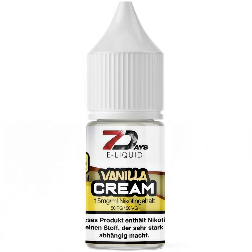 7 Days Platin 7 Days - Vanilla Cream - E-Liquid - Nikotin 15 mg/ml 7 Days Platin 7 Days - Vanilla Cream - E-Liquid - Nikotin 15 mg/ml