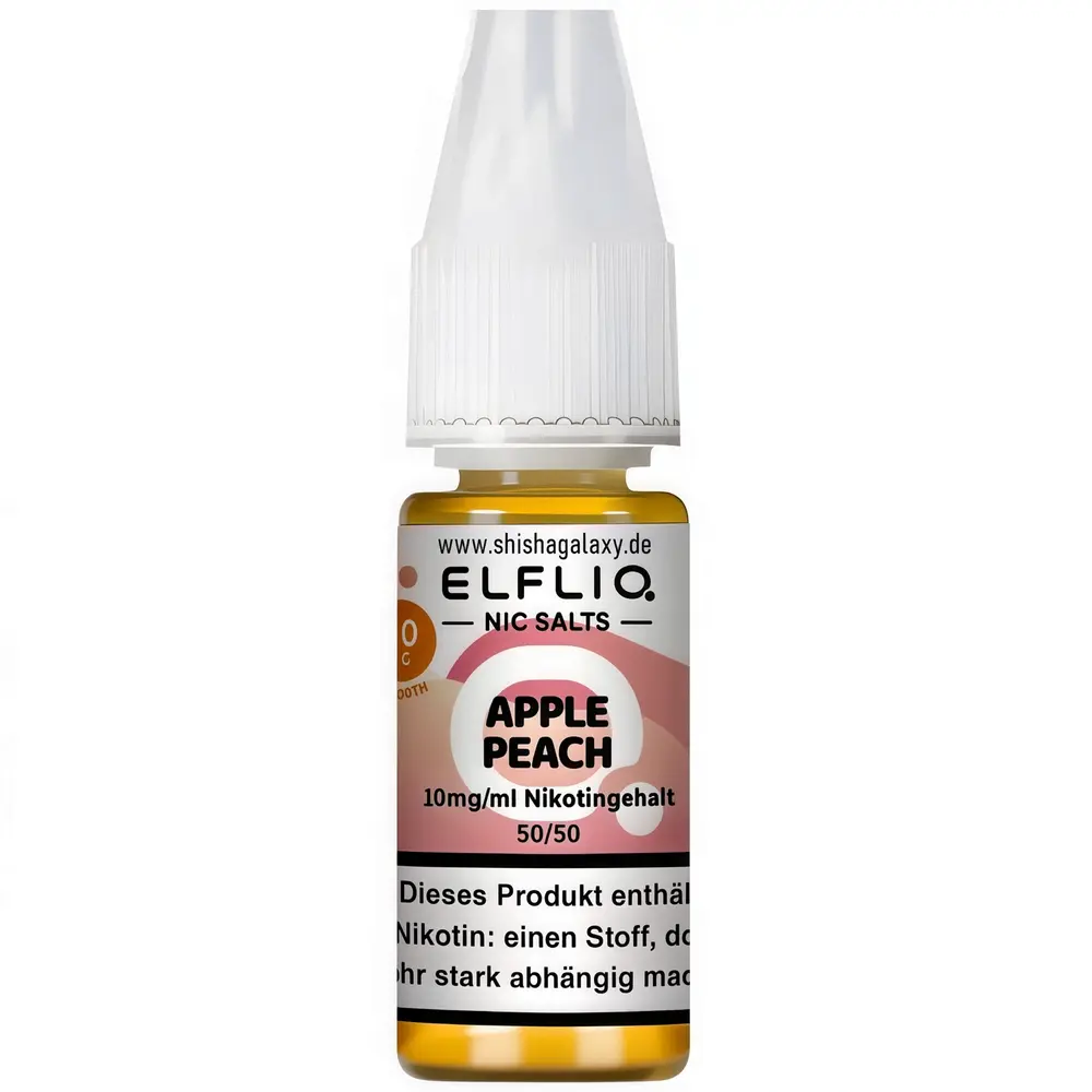 Elfliq Elfbar Elfliq - Apple Peach - Nikotinsalz Liquid - Nikotin 10 mg/ml - 10er Pack (100 ml)