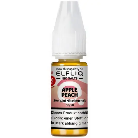 Elfliq Elfbar Elfliq - Apple Peach - Nikotinsalz Liquid - Nikotin 20 mg/ml - 10er Pack (100 ml)