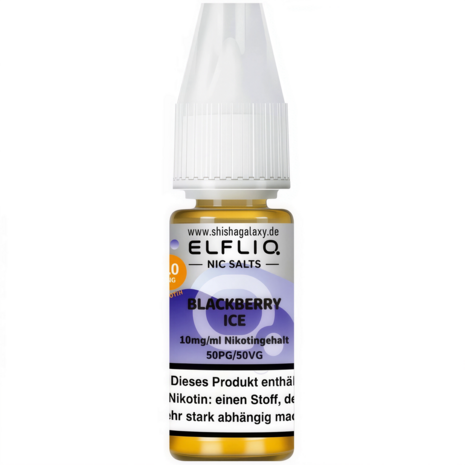 Elfliq Elfbar Elfliq - Blackberry Ice - Nikotinsalz Liquid - 20 mg/ml – 10er Pack (100 ml) Elfliq Elfbar Elfliq - Blackberry Ice - Nikotinsalz Liquid - 20 mg/ml – 10er Pack (100 ml)
