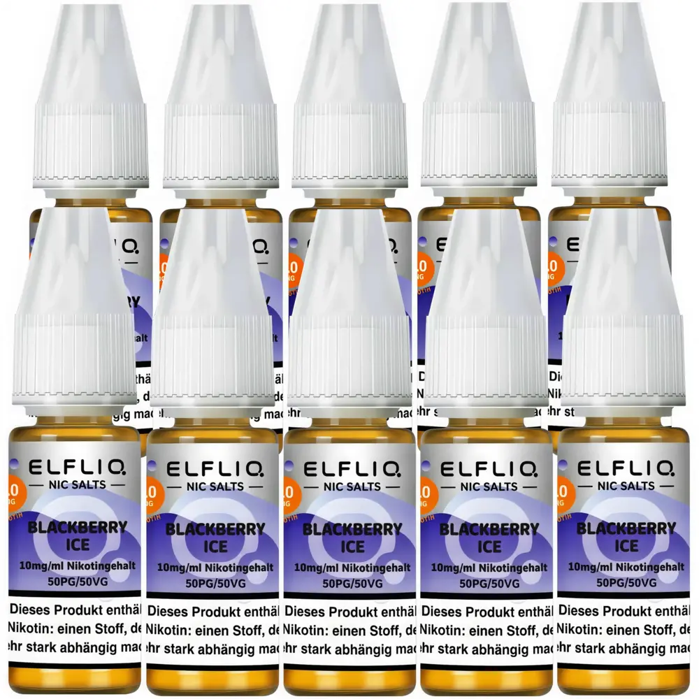Elfliq ELFLIQ / Elfbar - Blackberry Ice - E-Liquid - Nikotin 10 mg/ml - 10er Pack