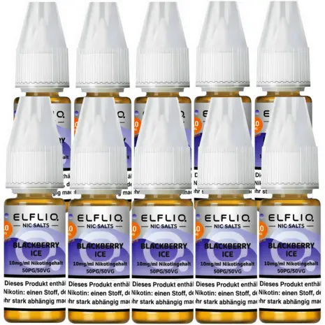 Elfliq ELFLIQ / Elfbar - Blackberry Ice - E-Liquid - Nikotin 10 mg/ml - 10er Pack