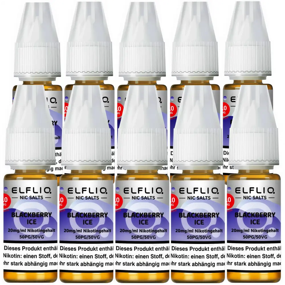 Elfliq ELFLIQ / Elfbar - Blackberry Ice - E-Liquid - Nikotin 20 mg/ml - 10er Pack