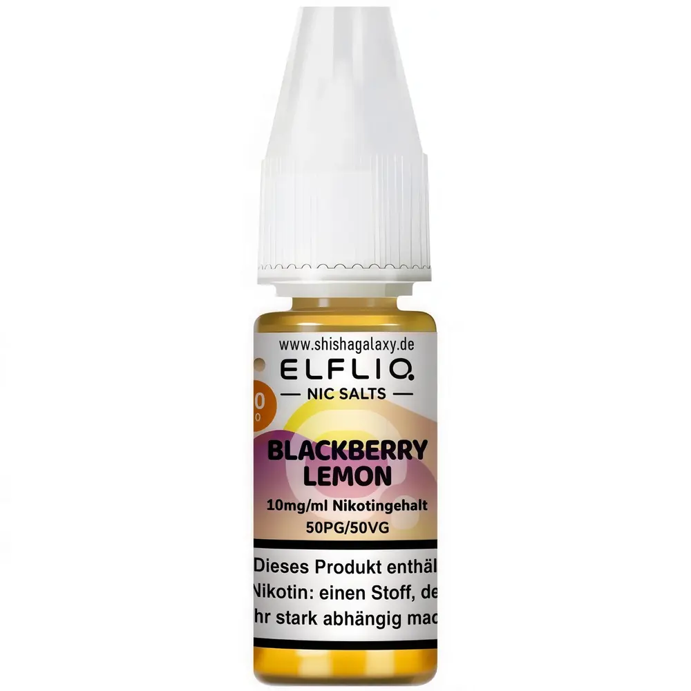 Elfliq Elfbar Elfliq - Blackberry Lemon - Nikotinsalz Liquid - Nikotin 10 mg/ml - 10er Pack (100 ml)