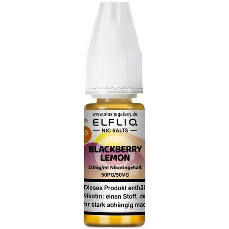 Elfliq ELFLIQ / Elfbar - Blackberry Lemon - E-Liquid - Nikotin 10 mg/ml - 10er Pack