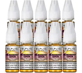Elfliq Blackberry Lemon - Nikotinsalz Liquid - Nikotin 10 mg/ml - 10er Pack