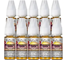 Elfliq Blackberry Lemon - E-Liquid - Nikotin 20 mg/ml - 10er Pack