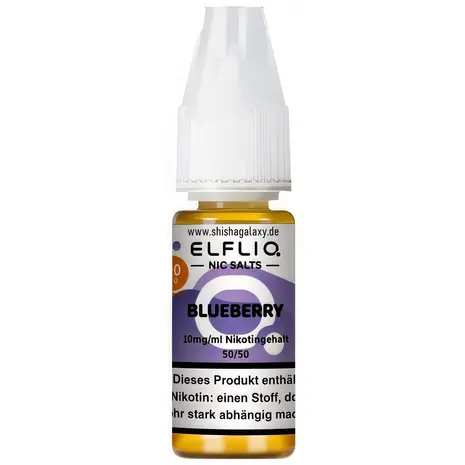 Elfliq Elfbar Elfliq - Blueberry - Nikotinsalz Liquid - Nikotin 10 mg/ml - 10er Pack (100 ml)