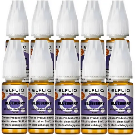 Elfliq ELFLIQ / Elfbar - Blueberry - E-Liquid - Nikotin 10 mg/ml - 10er Pack Elfliq ELFLIQ / Elfbar - Blueberry - E-Liquid - Nikotin 10 mg/ml - 10er Pack
