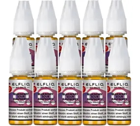 Elfliq Blueberry Sour Raspberry - Nikotinsalz Liquid - Nikotin 20 mg/ml - 10er Pack