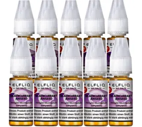 Elfliq Blackcurrant Aniseed - E-Liquid - Nikotin 10 mg/ml - 10er Pack