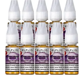 Elfliq Blackcurrant Aniseed - E-Liquid - Nikotin 20 mg/ml - 10er Pack