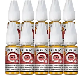 Elfliq Cola - Nikotinsalz Liquid - Nikotin 10 mg/ml - 10er Pack Elfliq Cola - Nikotinsalz Liquid - Nikotin 10 mg/ml - 10er Pack