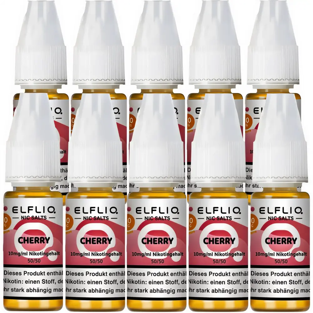 Elfliq Elfbar Elfliq - Cherry - Nikotinsalz Liquid - Nikotin 10 mg/ml - 10er Pack (100 ml) Elfliq Elfbar Elfliq - Cherry - Nikotinsalz Liquid - Nikotin 10 mg/ml - 10er Pack (100 ml)