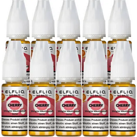 Elfliq Elfbar Elfliq - Cherry - Nikotinsalz Liquid - Nikotin 10 mg/ml - 10er Pack (100 ml) Elfliq Elfbar Elfliq - Cherry - Nikotinsalz Liquid - Nikotin 10 mg/ml - 10er Pack (100 ml)