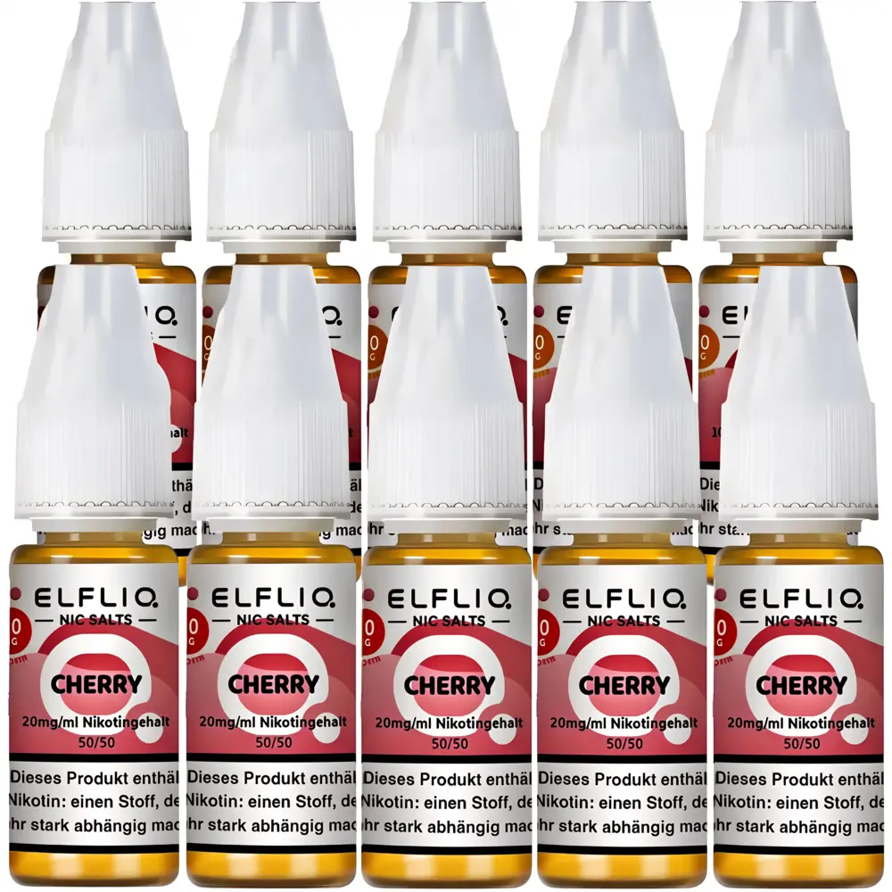 Elfliq Elfbar Elfliq - Cherry - Nikotinsalz Liquid - Nikotin 20 mg/ml - 10er Pack (100 ml) Elfliq Elfbar Elfliq - Cherry - Nikotinsalz Liquid - Nikotin 20 mg/ml - 10er Pack (100 ml)