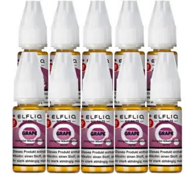 Elfliq Grape - Nikotinsalz Liquid - Nikotin 20 mg/ml - 10er Pack Elfliq Grape - Nikotinsalz Liquid - Nikotin 20 mg/ml - 10er Pack