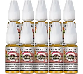 Elfliq Kiwi Passionfruit Guava - Nikotinsalz Liquid - Nikotin 10 mg/ml - 10er Pack
