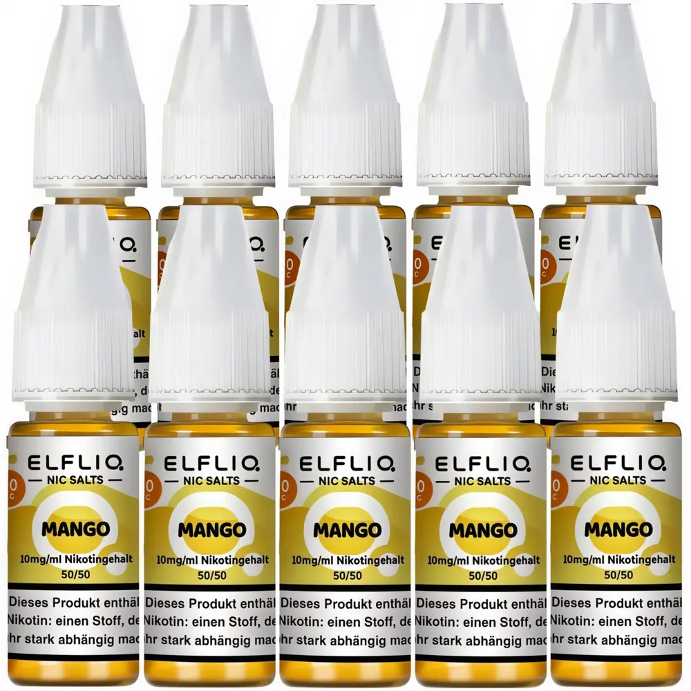 Elfliq Elfbar Elfliq - Mango - Nikotinsalz Liquid - Nikotin 10 mg/ml - 10er Pack (100 ml)