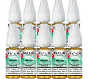 Elfliq Menthol - Nikotinsalz Liquid - Nikotin 20 mg/ml - 10er Pack