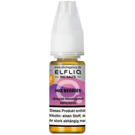Elfliq Elfbar Elfliq - Mix Berries - Nikotinsalz Liquid - Nikotin 10 mg/ml - 10er Pack (100 ml)