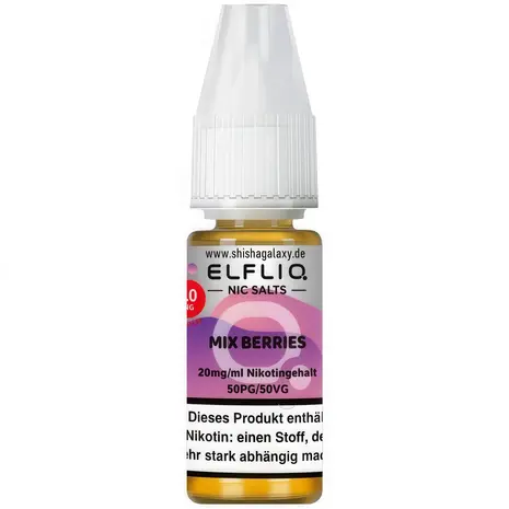 Elfliq Elfbar Elfliq - Mix Berries - Nikotinsalz Liquid - Nikotin 20 mg/ml - 10er Pack (100 ml)