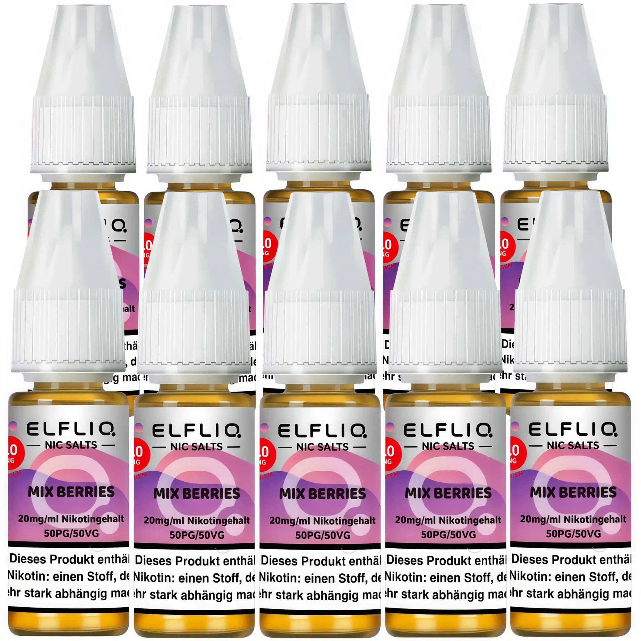 Elfbar Elfliq Mix Berries Nikotinsalz Liquid 20 mg – 10er Pack (100ml)