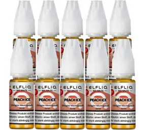 Elfliq Peach Ice - Nikotinsalz Liquid - Nikotin 20 mg/ml - 10er Pack