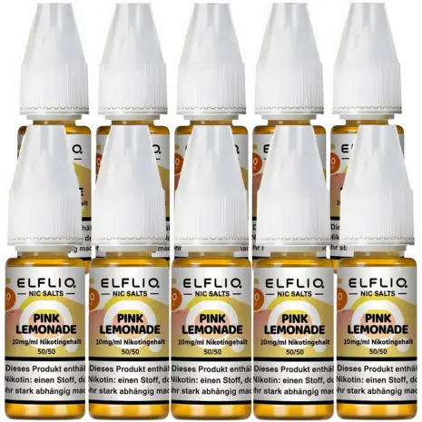 Elfliq Elfbar Elfliq - Pink Lemonade - Nikotinsalz Liquid - Nikotin 10 mg/ml - 10er Pack (100 ml)