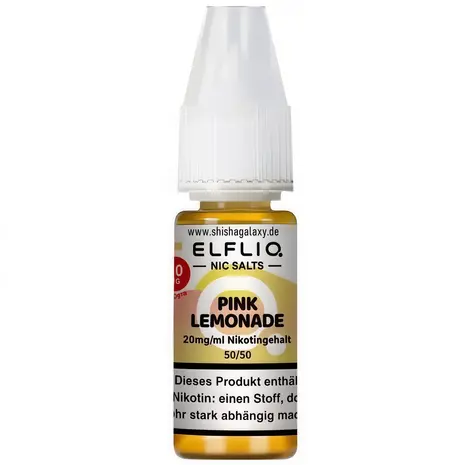 Elfliq Elfbar Elfliq - Pink Lemonade - Nikotinsalz Liquid - Nikotin 20 mg/ml - 10er Pack (100 ml)