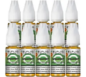 Elfliq Spearmint - Nikotinsalz Liquid - Nikotin 10 mg/ml - 10er Pack