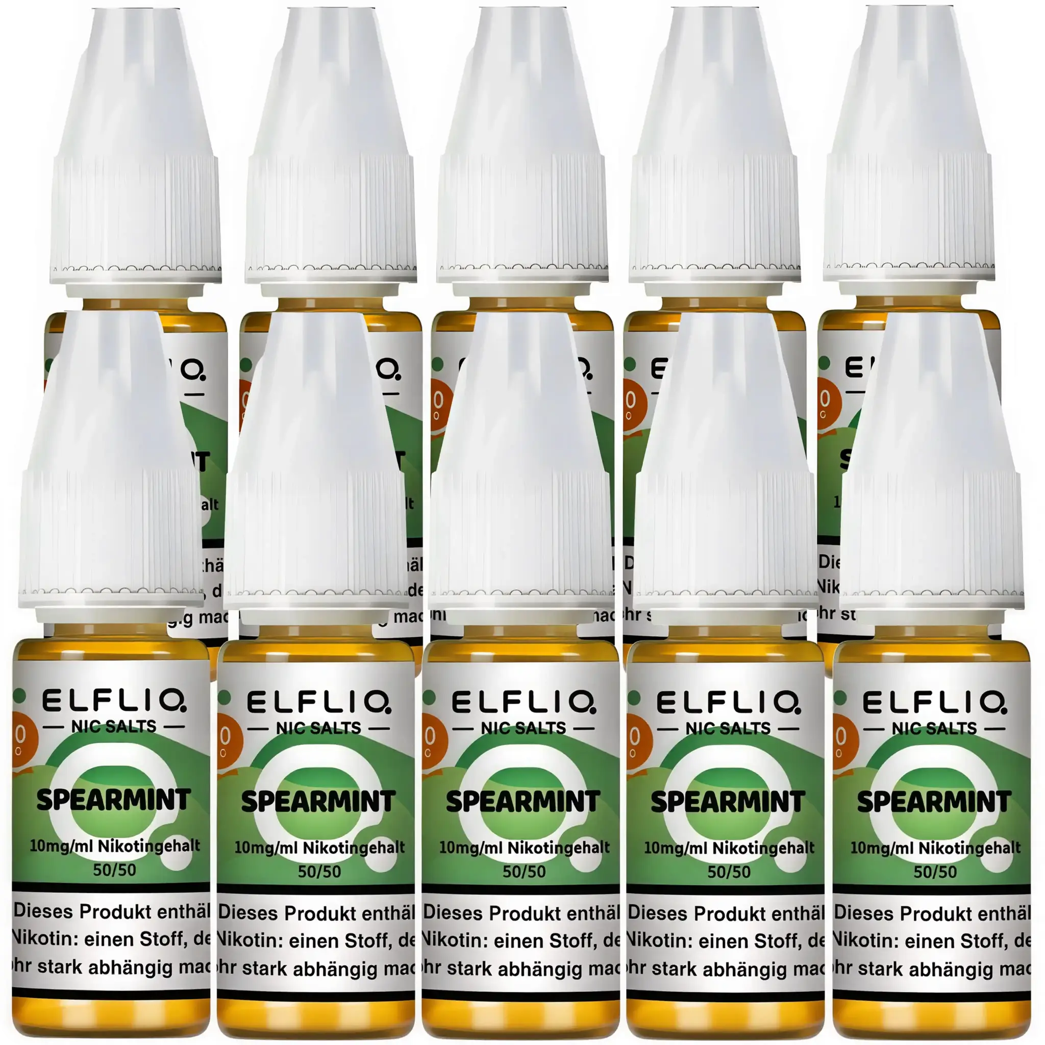 Elfbar Elfliq Spearmint Nikotinsalz Liquid 10 mg – 10er Pack (100ml)