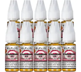 Elfliq Strawberry Ice - Nikotinsalz Liquid - Nikotin 10 mg/ml - 10er Pack