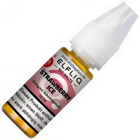 Elfliq Elfbar Elfliq - Strawberry Ice - Nikotinsalz Liquid - Nikotin 20 mg/ml - 10er Pack (100 ml)