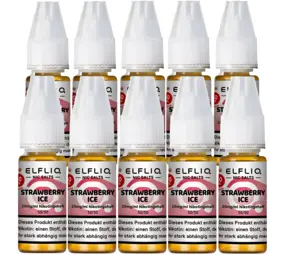 Elfliq Strawberry Ice - Nikotinsalz Liquid - Nikotin 20 mg/ml - 10er Pack