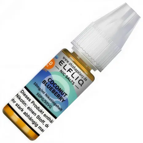 Elfliq Elfbar Elfliq - Coconut Blueberry - Nikotinsalz Liquid - Nikotin 10 mg/ml - 10er Pack (100 ml)