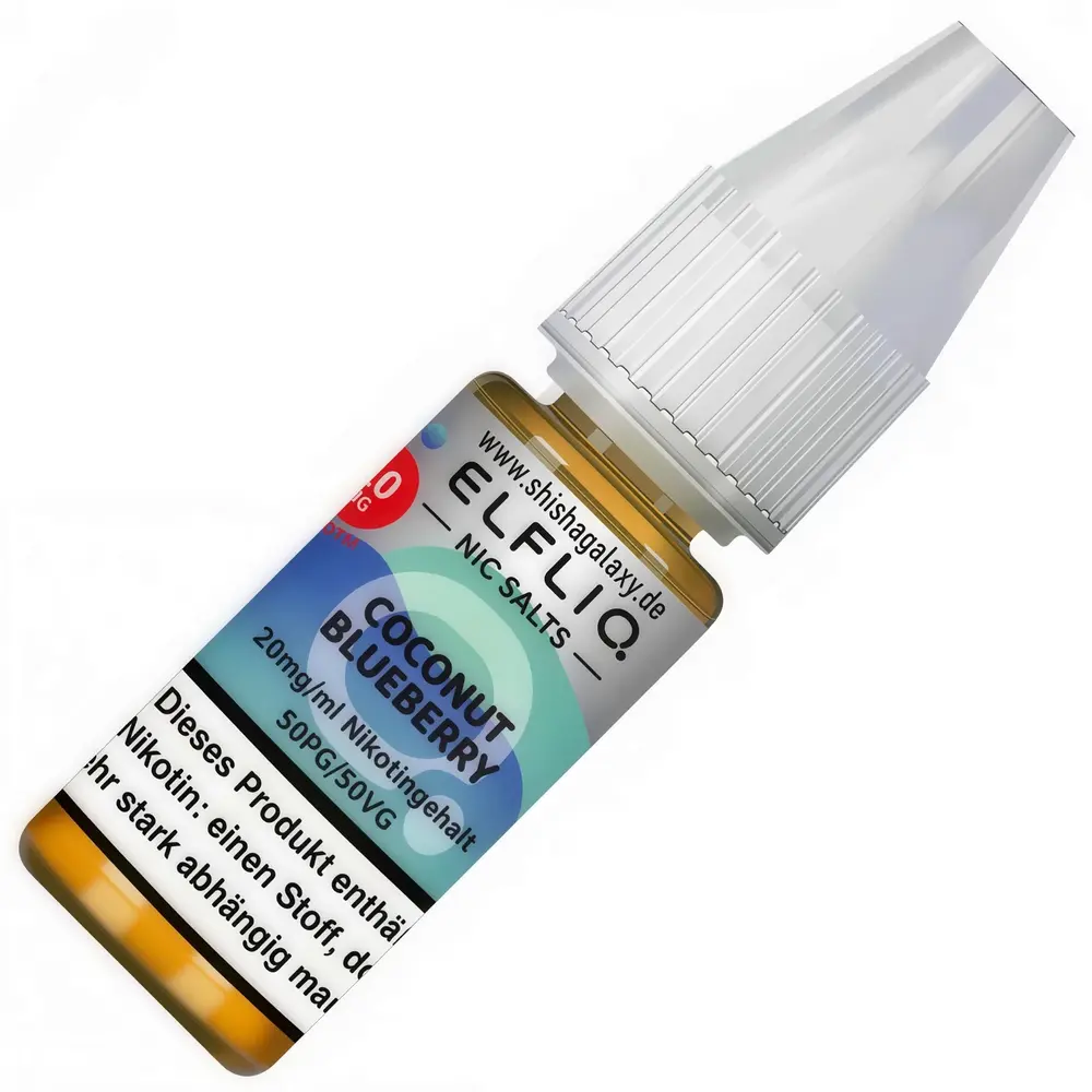 Elfliq Elfbar Elfliq - Coconut Blueberry - Nikotinsalz Liquid - Nikotin 20 mg/ml - 10er Pack (100 ml)