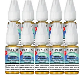 Elfliq Coconut Blueberry - Nikotinsalz Liquid - Nikotin 20 mg/ml - 10er Pack