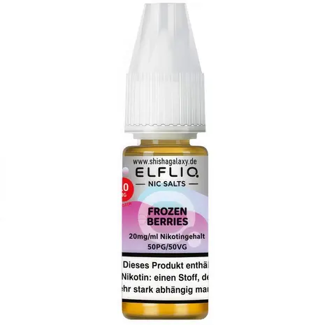 Elfliq Elfbar Elfliq - Frozen Berries - Nikotinsalz Liquid - Nikotin 20 mg/ml - 10er Pack (100 ml)