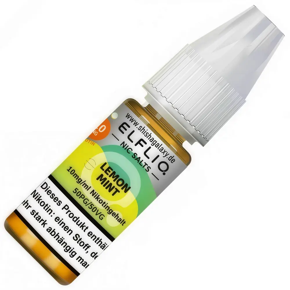 Elfliq Elfbar Elfliq - Lemon Mint - Nikotinsalz Liquid - Nikotin 10 mg/ml - 10er Pack (100 ml)