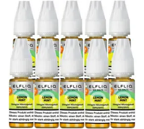 Elfliq Lemon Mint - Nikotinsalz Liquid - Nikotin 10 mg/ml - 10er Pack