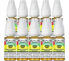 Elfliq Lemon Mint - Nikotinsalz Liquid - Nikotin 20 mg/ml - 10er Pack