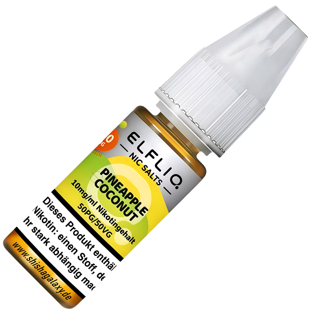 Elfliq Elfbar Elfliq - Pineapple Coconut - Nikotinsalz Liquid - Nikotin 10 mg/ml - 10er Pack (100 ml)