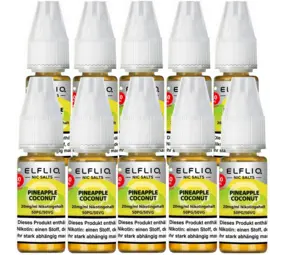 Elfliq Pineapple Coconut - Nikotinsalz Liquid - Nikotin 20 mg/ml - 10er Pack