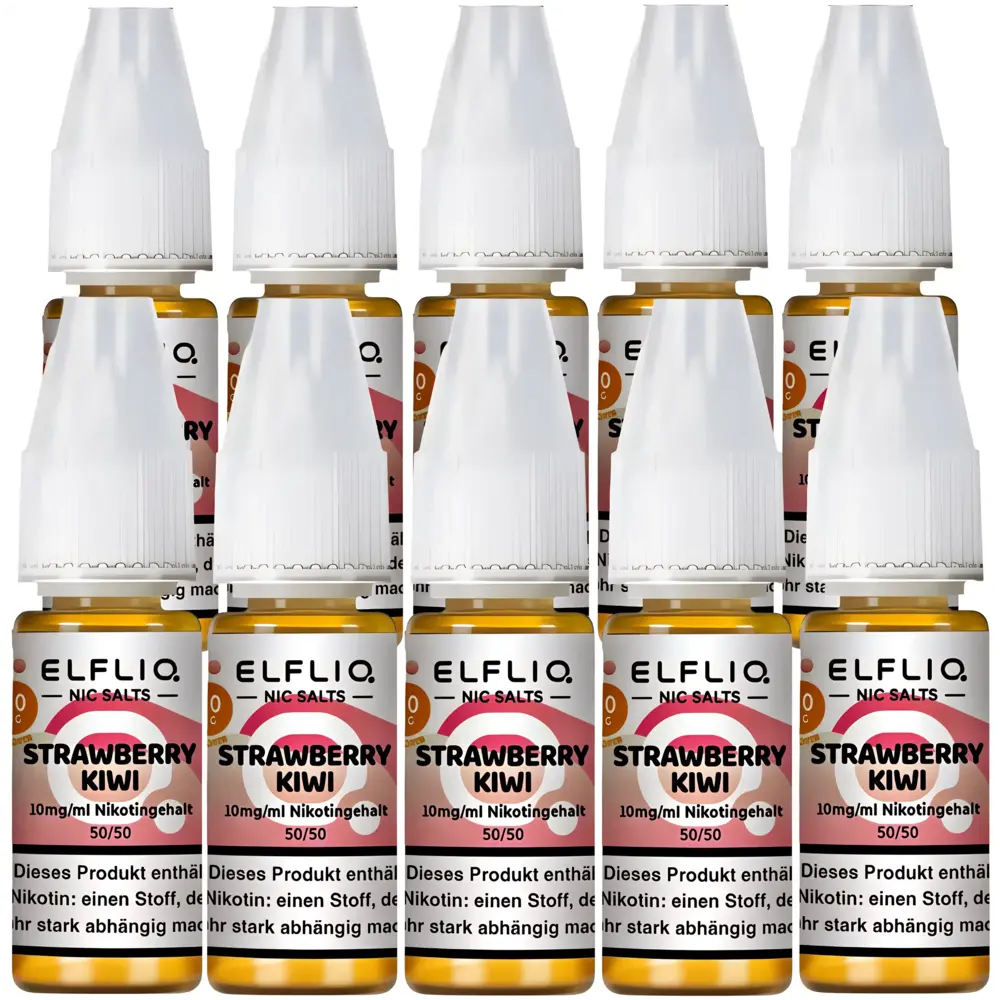 Elfliq Elfbar Elfliq - Strawberry Kiwi - Nikotinsalz Liquid - Nikotin 10 mg/ml - 10er Pack (100 ml) Elfliq Elfbar Elfliq - Strawberry Kiwi - Nikotinsalz Liquid - Nikotin 10 mg/ml - 10er Pack (100 ml)