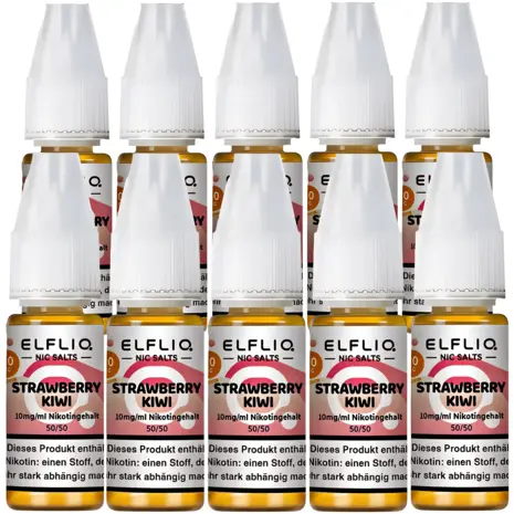 Elfliq Elfbar Elfliq - Strawberry Kiwi - Nikotinsalz Liquid - Nikotin 10 mg/ml - 10er Pack (100 ml) Elfliq Elfbar Elfliq - Strawberry Kiwi - Nikotinsalz Liquid - Nikotin 10 mg/ml - 10er Pack (100 ml)