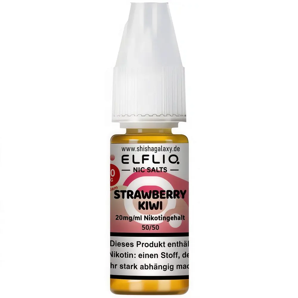 Elfliq Elfbar Elfliq - Strawberry Kiwi - Nikotinsalz Liquid - Nikotin 20 mg/ml - 10er Pack (100 ml)