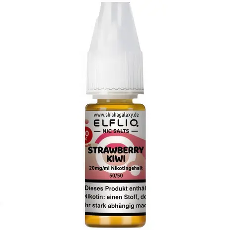 Elfliq Elfbar Elfliq - Strawberry Kiwi - Nikotinsalz Liquid - Nikotin 20 mg/ml - 10er Pack (100 ml)