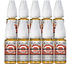 Elfliq Watermelon - Nikotinsalz Liquid - Nikotin 10 mg/ml - 10er Pack
